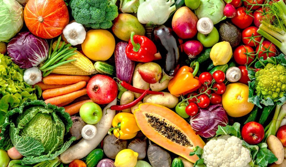 Coma más vegetales y frutas