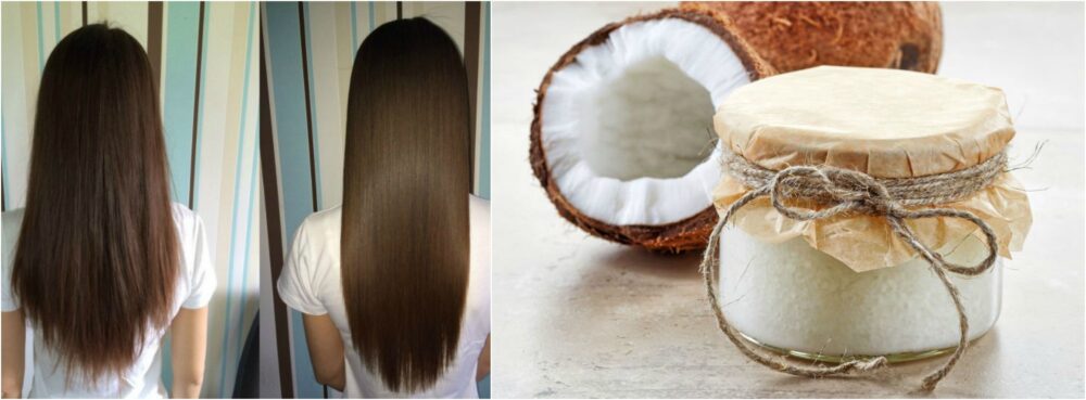 El aceite de coco podría ayudarle a hacer crecer su cabello más largo