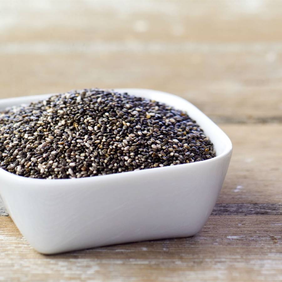 Las semillas de chía son altas en ácidos grasos omega-3