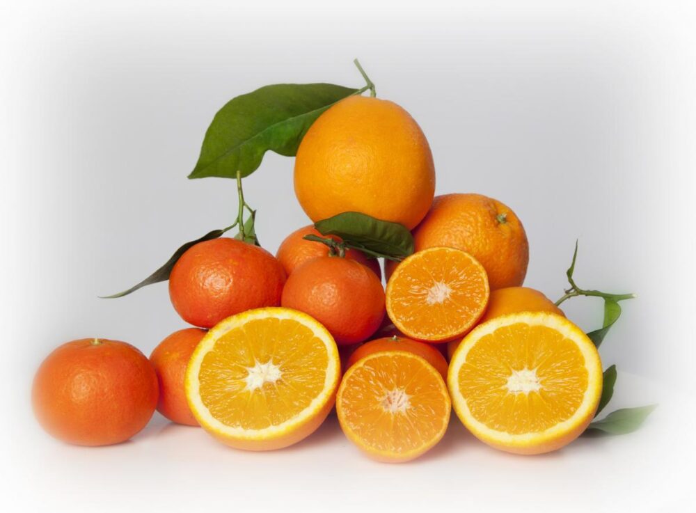 Mandarina y naranja Sus sabores varían ligeramente